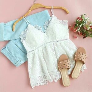 White Embroidery Top